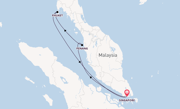 South East Asia from Singapore, Singapore with the Quantum of the Seas