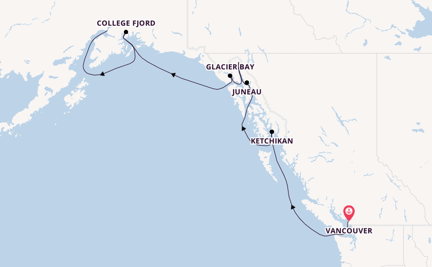 Alaska & West Canada from Vancouver, Canada with the Coral Princess
