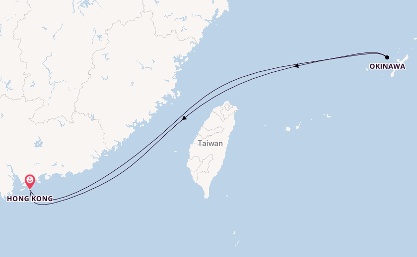 China from Hong Kong, China with the Spectrum of the Seas