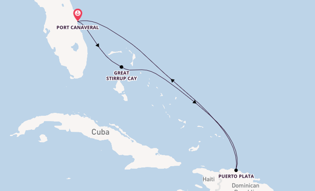 Caribbean from Port Canaveral, Florida, USA with the Norwegian Escape