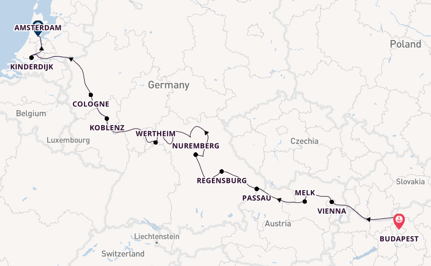 Danube River, Europe from Budapest, Hungary with the Viking Vili 