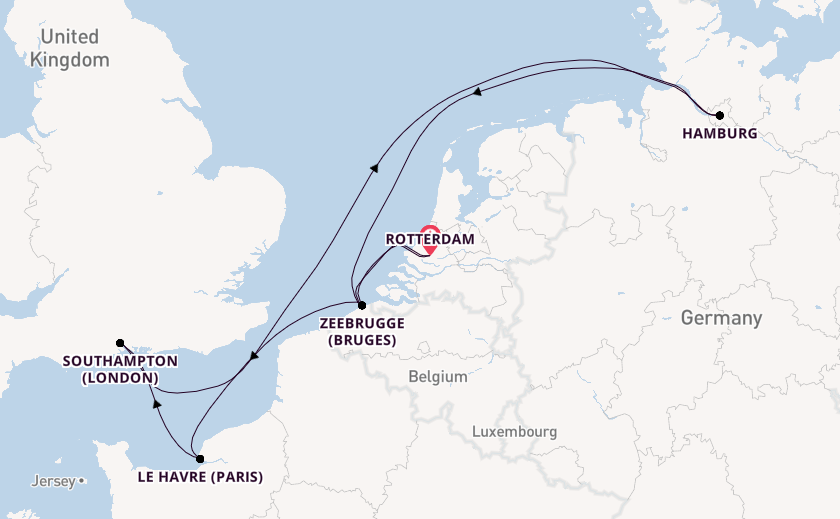 British Isles from Rotterdam, The Netherlands with the MSC Preziosa