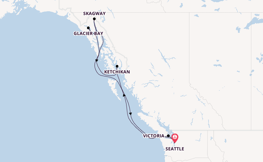 Alaska & West Canada from Seattle, Washington, USA with the Royal Princess