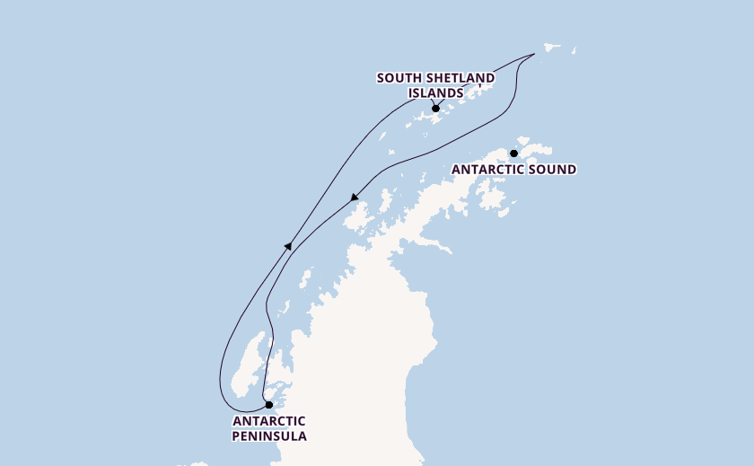 Antarctic Ocean from King George Island, Antarctica with the Silver Endeavour