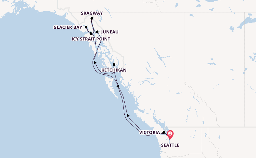 Alaska & West Canada from Seattle, Washington, USA with the Norwegian Joy