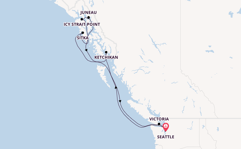 Alaska & West Canada from Seattle, Washington, USA with the Norwegian Bliss 