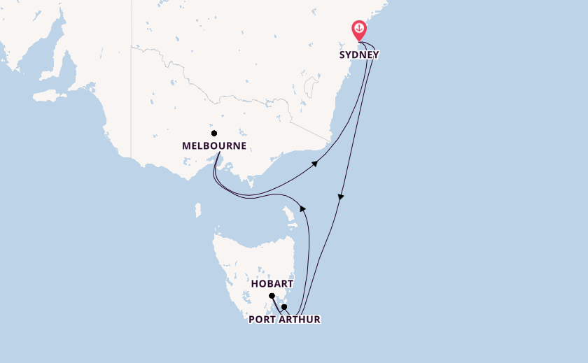 Australia from Sydney, Australia with the Royal Princess
