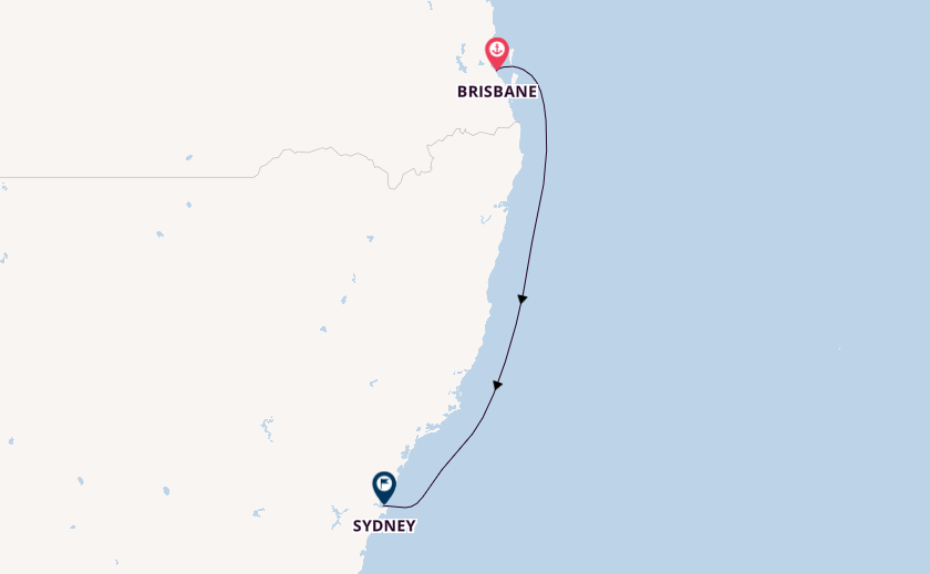 Australia from Brisbane, Australia with the Crown Princess