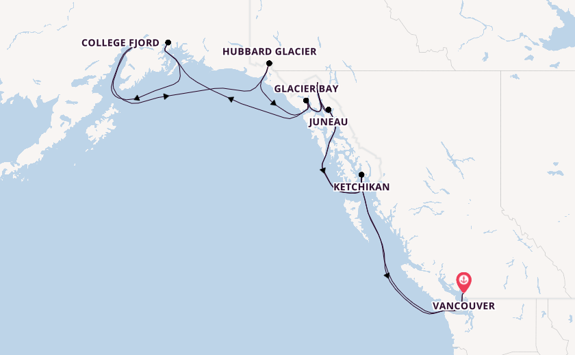 Alaska & West Canada from Vancouver, Canada with the Coral Princess