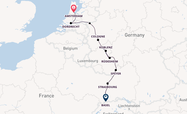 Rhine River, Europe from Amsterdam, Netherlands with the Viking Hlin