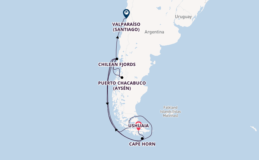 Patagonia from Ushuaia, Argentina with the Viking Octantis