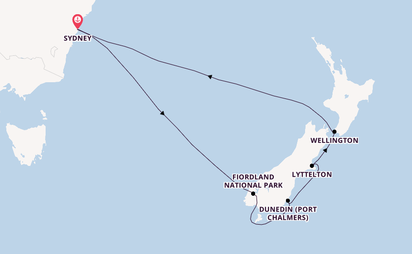 New Zealand from Sydney, Australia with the Carnival Splendor