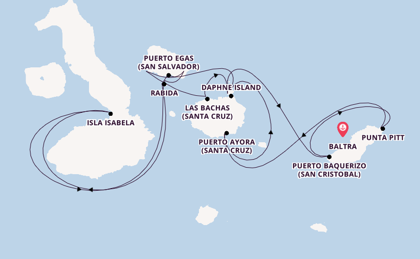 Galapagos Islands from Baltra, Galapagos Islands, Ecuador with the Celebrity Flora