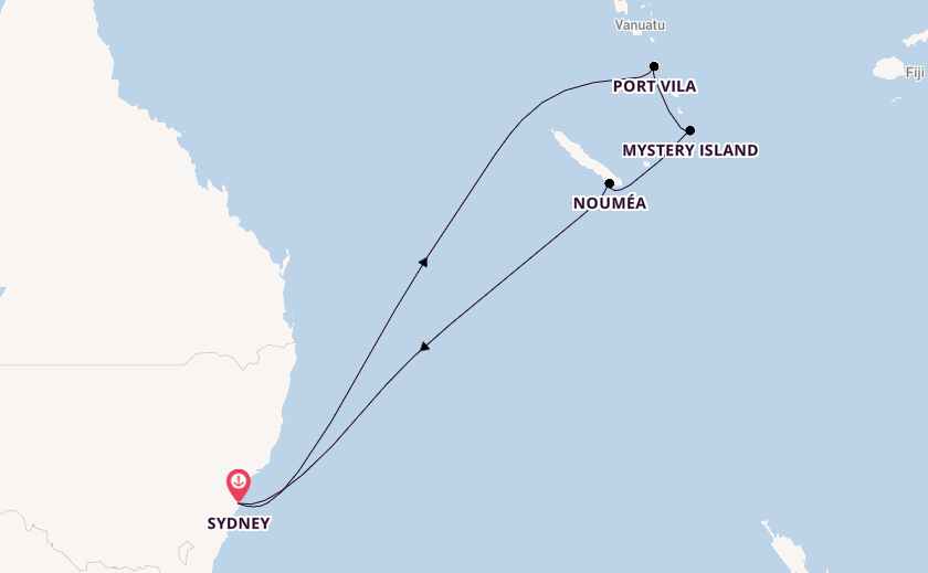 South Pacific from Sydney, Australia with the Anthem of the Seas