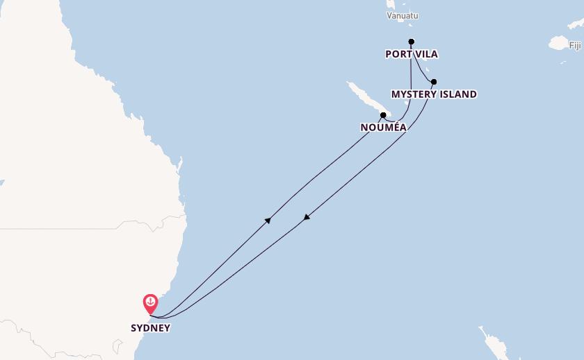 South Pacific from Sydney, Australia with the Anthem of the Seas