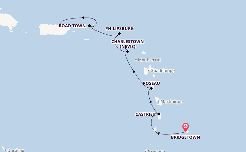 Caribbean from Bridgetown, Barbados with the Azamara Quest