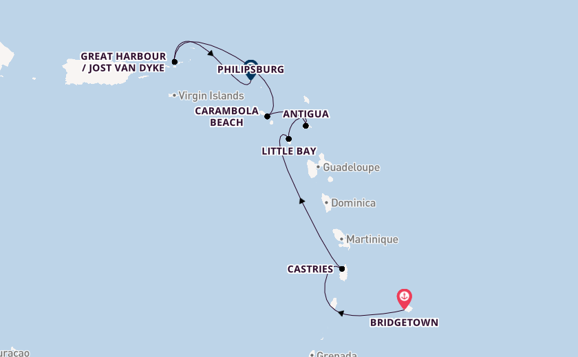 Caribbean from Bridgetown, Barbados with the Seabourn Ovation 