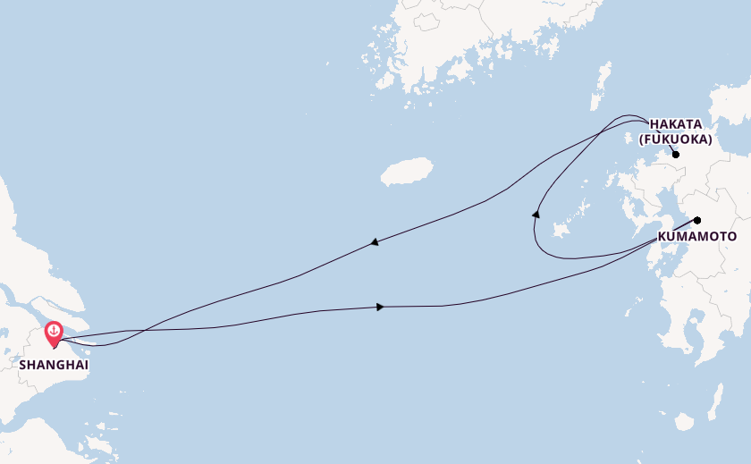 Japan from Shanghai, China with the Spectrum of the Seas