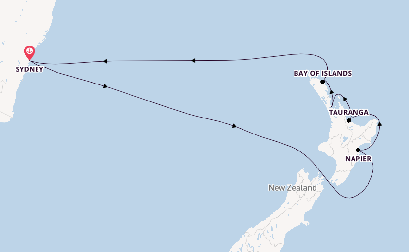 Australia and New Zealand from Sydney, Australia with the Carnival Splendor