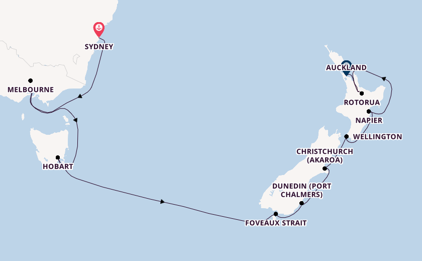 Australia and New Zealand from Sydney, Australia with the Viking Orion