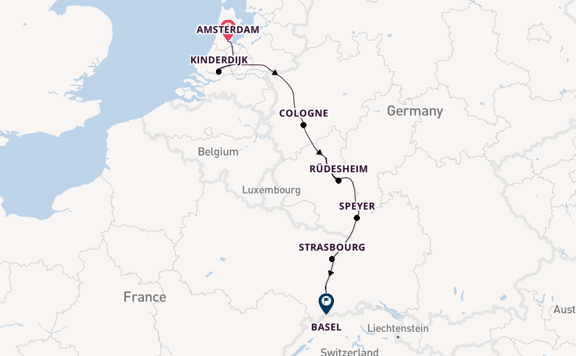 Rhine River, Europe from Amsterdam, Netherlands with the Viking Hlin