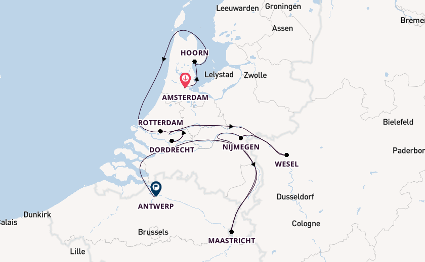 Maas from Amsterdam, Netherlands with the Viking Kvasir