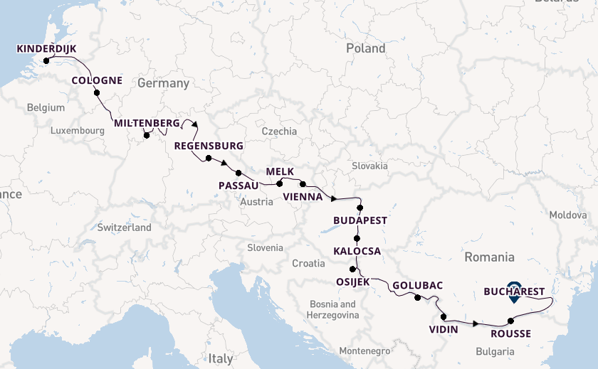 Danube River, Europe from Amsterdam, Netherlands with the Viking Vidar