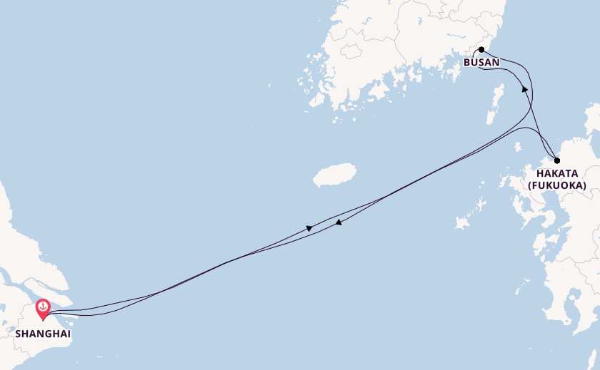 China from Shanghai, China with the Spectrum of the Seas