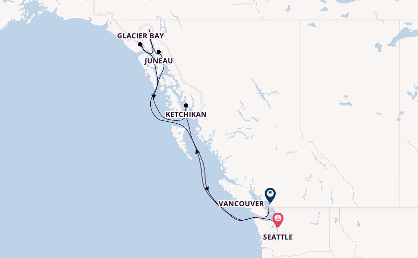 Alaska & West Canada from Seattle, Washington, USA with the Royal Princess