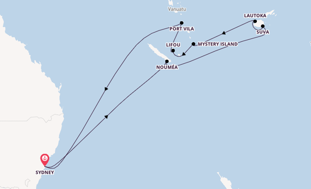 South Pacific from Sydney, Australia with the Celebrity Edge