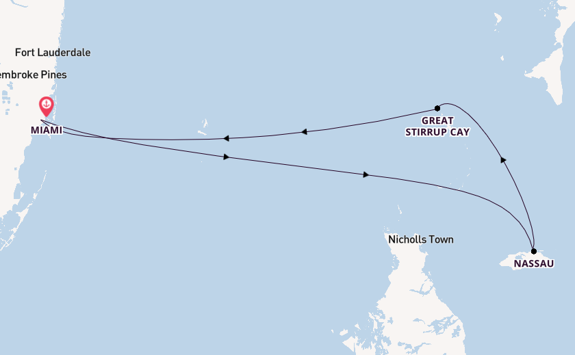 Caribbean from Miami, Florida, USA with the Norwegian Getaway