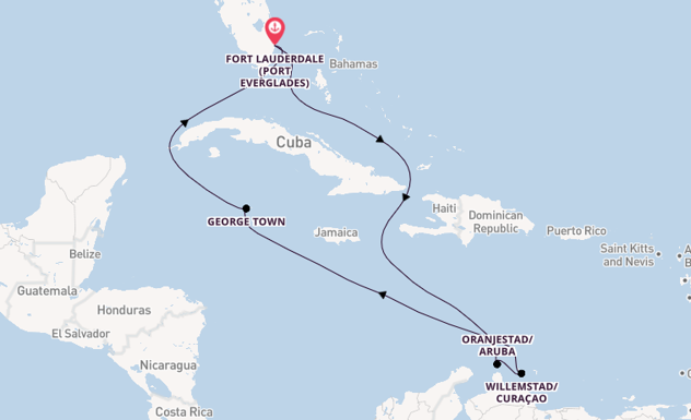 Caribbean from Fort Lauderdale (Port Everglades), Florida, USA with the Celebrity Silhouette