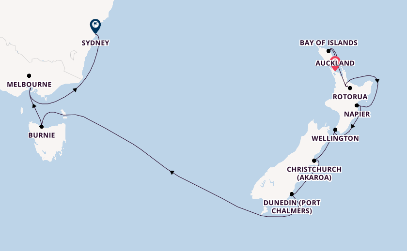 Australia and New Zealand from Auckland, New Zealand with the Seven Seas Explorer