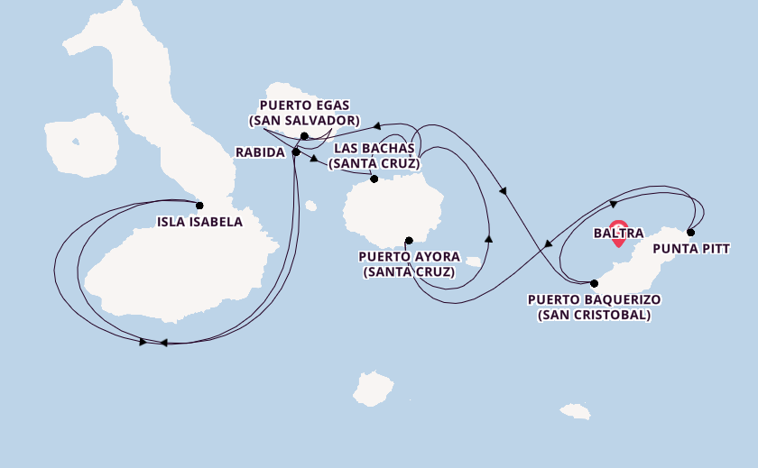 Galapagos Islands from Baltra, Galapagos Islands, Ecuador with the Celebrity Flora