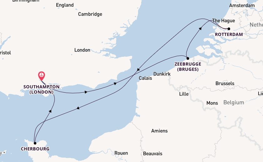 England from Southampton, England with the MSC Virtuosa