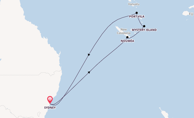 South Pacific from Sydney, Australia with the Anthem of the Seas
