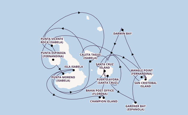 Galapagos Islands from Kicker Rock (San Cristobal), Galapagos Islands, Ecuador with the Silver Origin