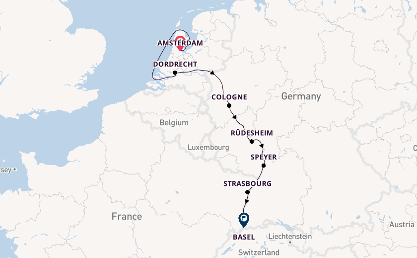Rhine River, Europe from Amsterdam, Netherlands with the Viking Gersemi