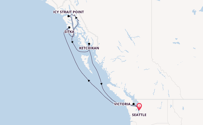 Alaska from Seattle, Washington with the Norwegian Bliss 