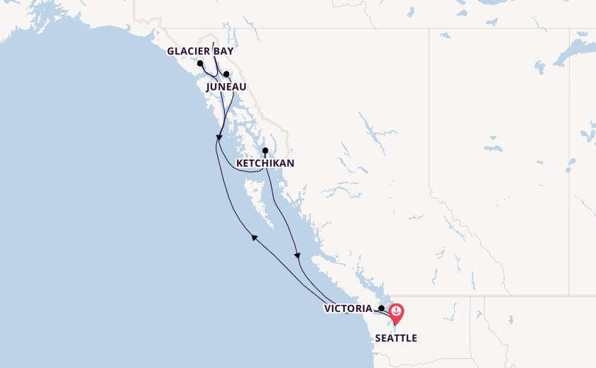 Alaska from Seattle, Washington with the Norwegian Encore