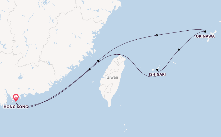 Japan from Hong Kong, China with the Spectrum of the Seas
