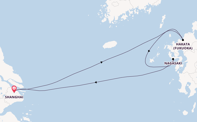 Japan from Shanghai, China with the Spectrum of the Seas