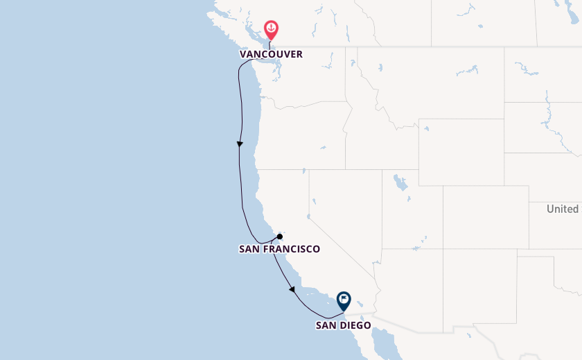 West Coast USA from Vancouver, British Columbia with the Nieuw Amsterdam