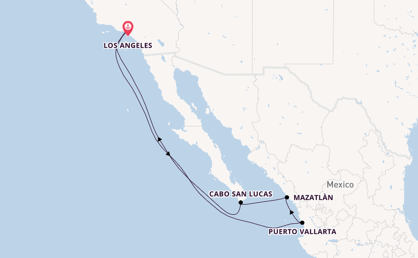 Mexican Riviera from Los Angeles, California with the Norwegian Encore