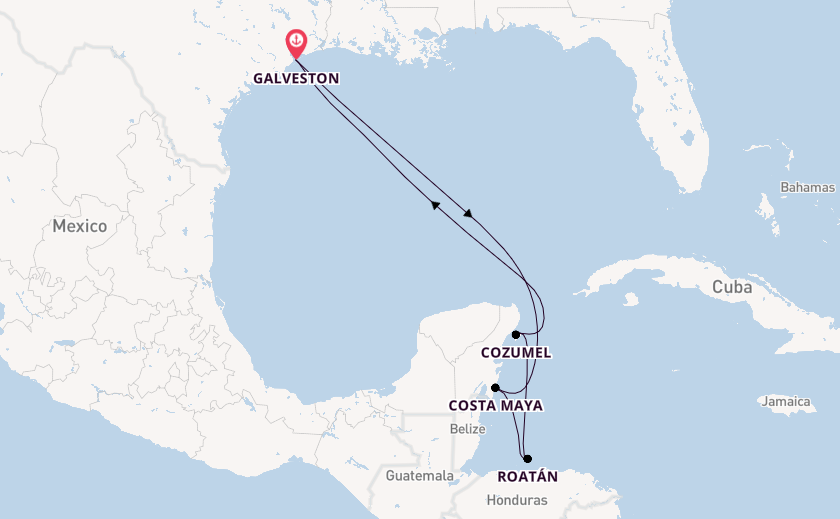 Western Caribbean from Galveston, Texas with the MSC Seascape