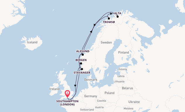 Norway from Southampton, England with the Norwegian Star