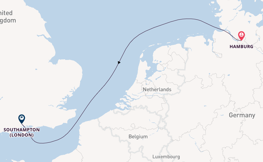 England from Hamburg, Germany with the Queen Anne