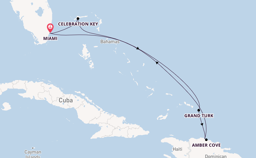 Caribbean from Miami, Florida with the Carnival Magic