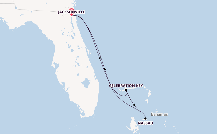 Caribbean from Jacksonville, Florida with the Carnival Elation