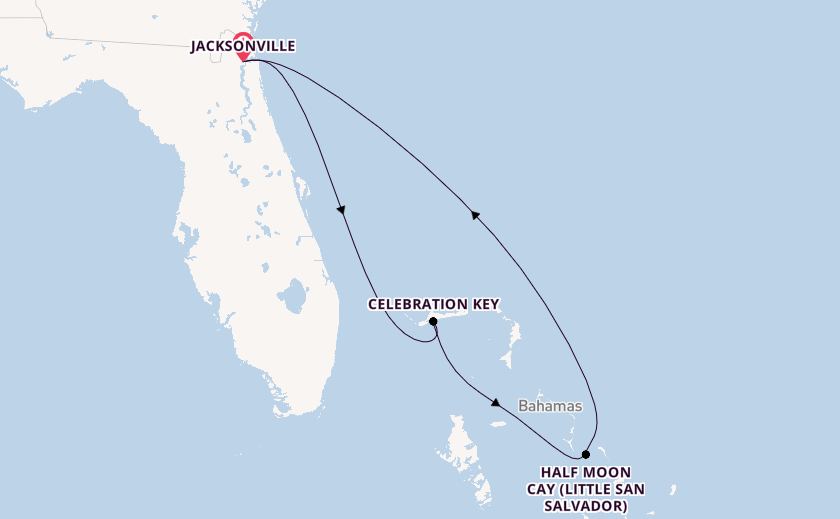 Caribbean from Jacksonville, Florida with the Carnival Elation